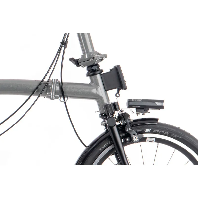 Brompton P Line Urban High Bar Folding Bike Grey Available to Order-2
